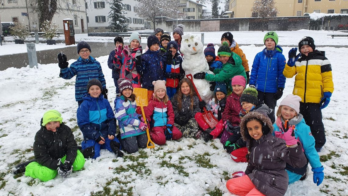 Turnen im Schnee